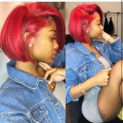 Lovely Stylish Hign-temperature Resistance Red Wig