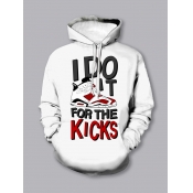 Lovely Boy Sportswear Letter Print Kangaroo Pocket