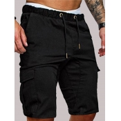 LW COTTON Men Casual Mid Waist Drawstring Design B