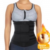Lovely Sportswear Patchwork Skinny Black Waist Tra