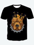 LW Men King Animal Print T-shirt
