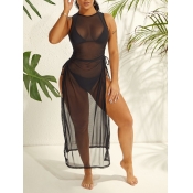 LW See-through Split Cover-up
