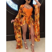 Lovely Casual Print Croci One-piece Swimsuit(With 