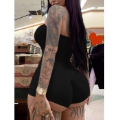 LW BASICS Casual Off The Shoulder Skinny Black One