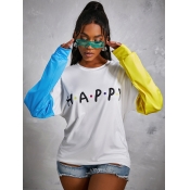 LW Dropped Shoulder Letter Print Sweatshirt