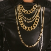 LW Chain Hollow-out Multilayer Necklace