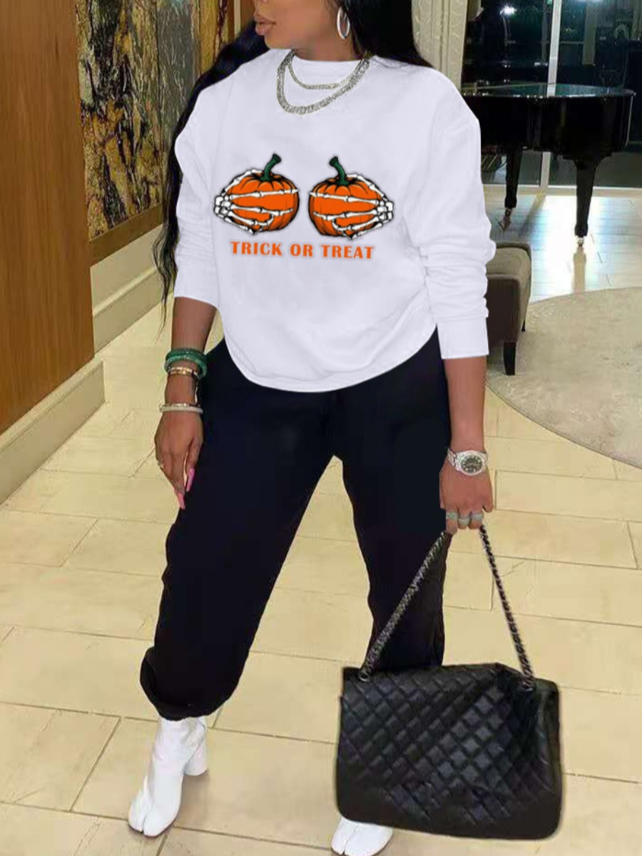 LW Fruit Letter Print Tracksuit Set