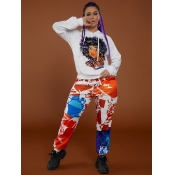 LW Figure Print Oversized Pants Set