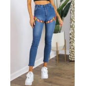 LW Ripped Bandage Design Jeans