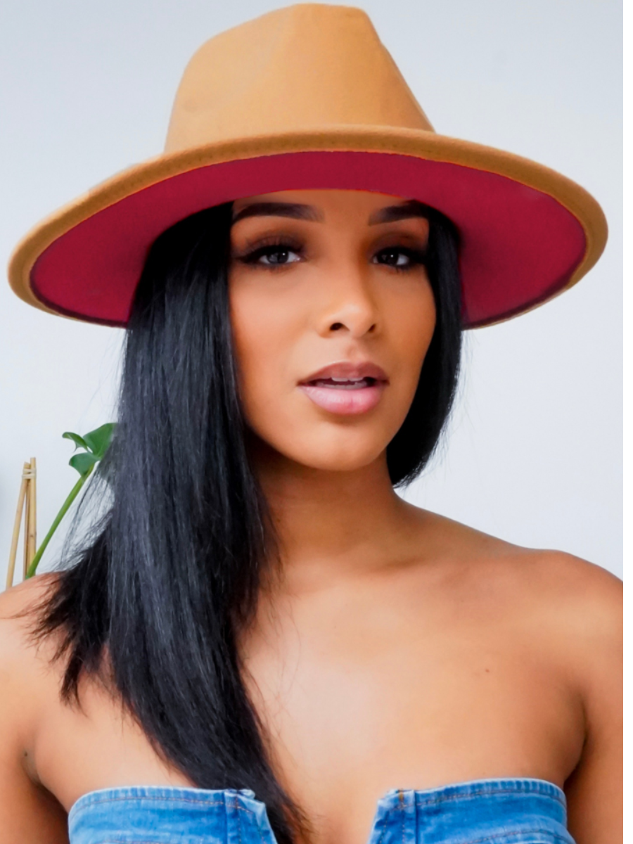 LW Imitation Wool Patchwork Solid Hat