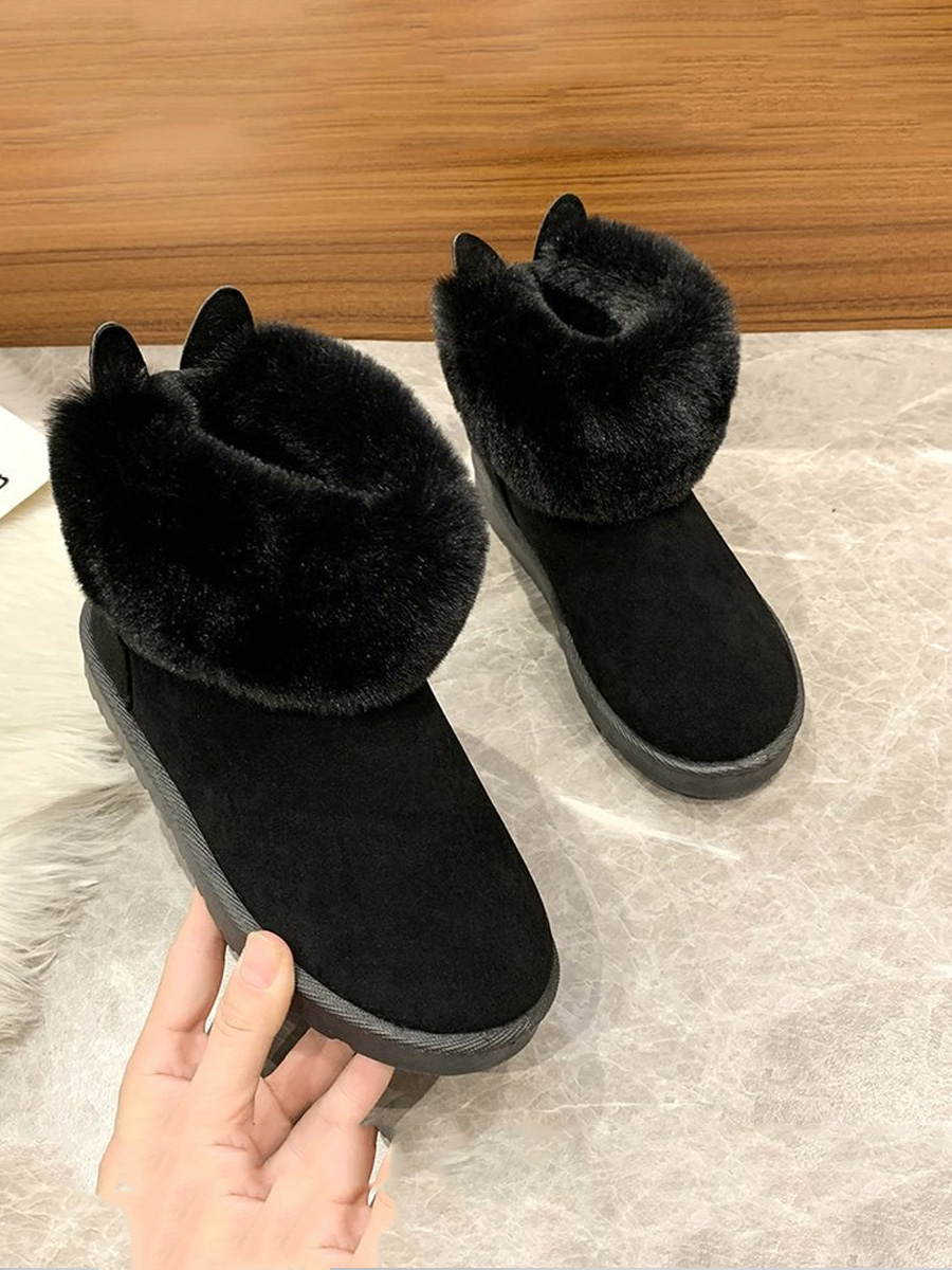 LW Plush Round-toe Booties