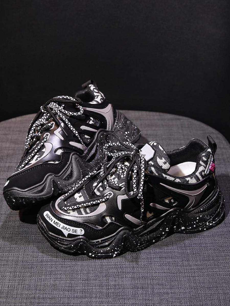 LW Bandage Design Patchwork Sport Sneaker