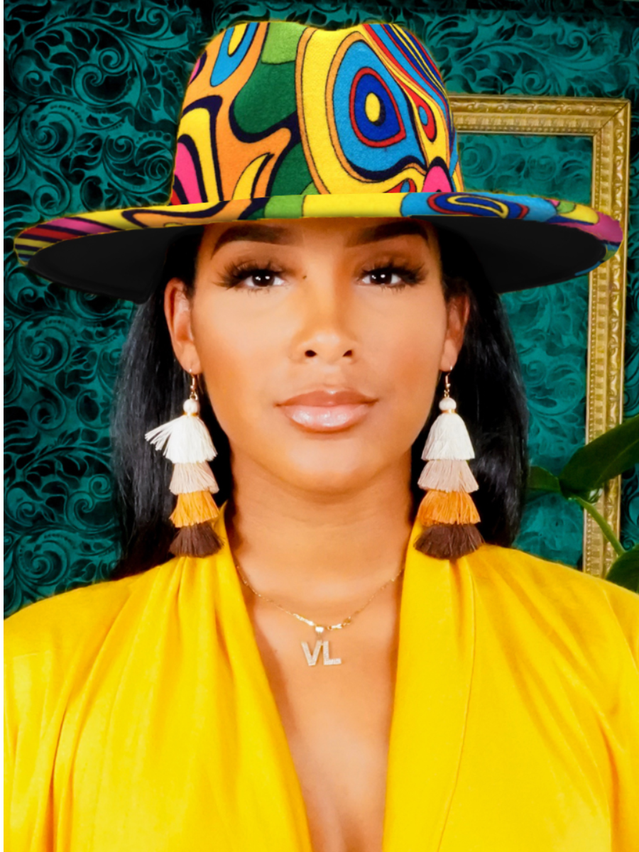 LW Mixed Print Jazz Hat