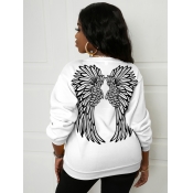 LW Round Neck Wing Oversize Sweatshirt