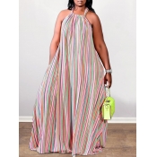 LW Plus Size Striped A Line Cami Dress