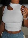 LW BASICS Half A Turtleneck Cut Out Camisole