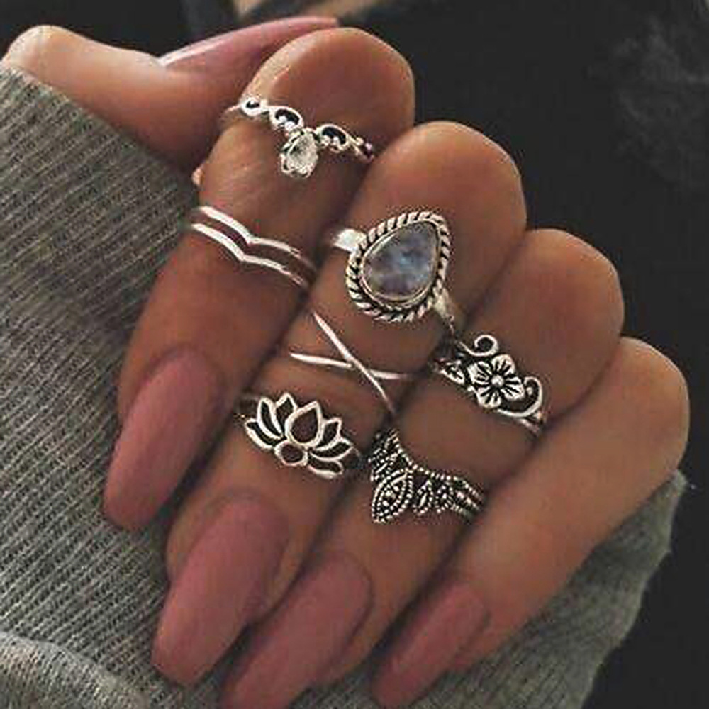 LW 7-piece Floral Decor Ring
