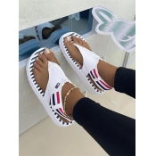 LW Striped Sandals