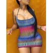 LW Gradient Backless Cami Dress