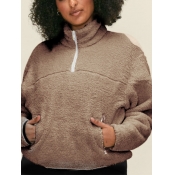 LW Plus Size Dropped Shoulder Teddy Sweatshirt