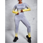 LW Round Neck Gradient Pants Set