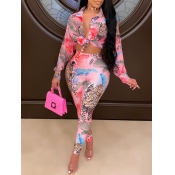 LW Floral Tiger Print Tracksuit Set
