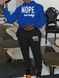 LW Nope Not Today Letter Print Tracksuit Set