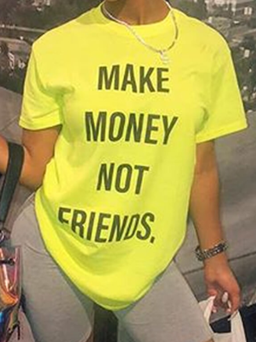 LW Letter Printed T-shirt