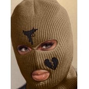 LW Broken Heart Print Knit Face Mask