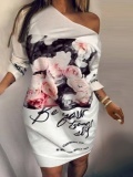 LW Plus Size Butterfly Fruit Letter Print Dress