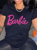 LW Barbie Letter Print T-shirt