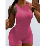 LW BASICS Rib-Knit Cami Romper