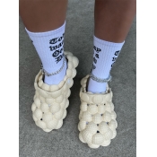 LW Peanut Decor Slingback Bubble Slippers