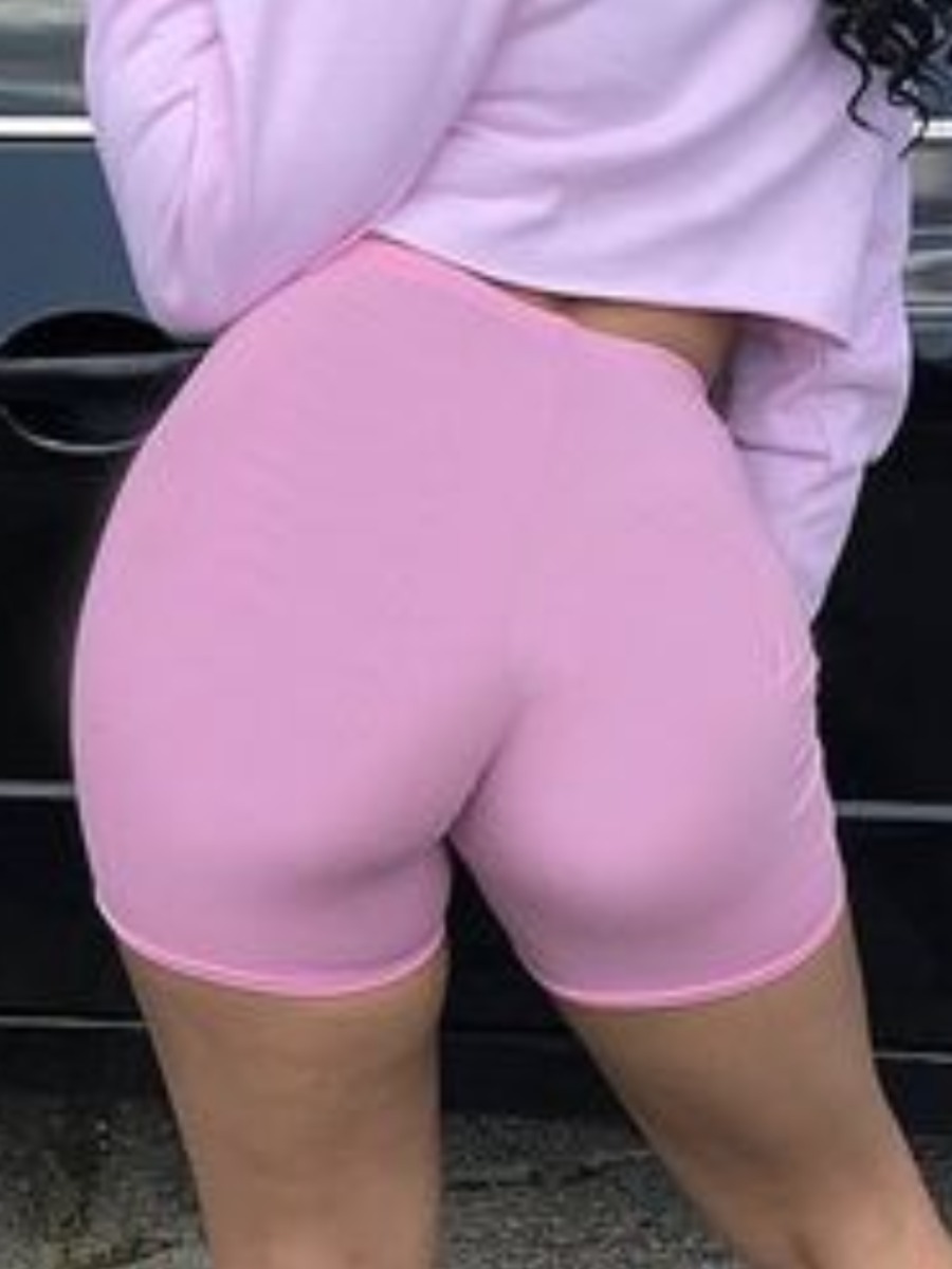 LW BASICS Mid Waist Skinny Stretchy Shorts