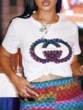 LW Gradient Chain Print T-shirt
