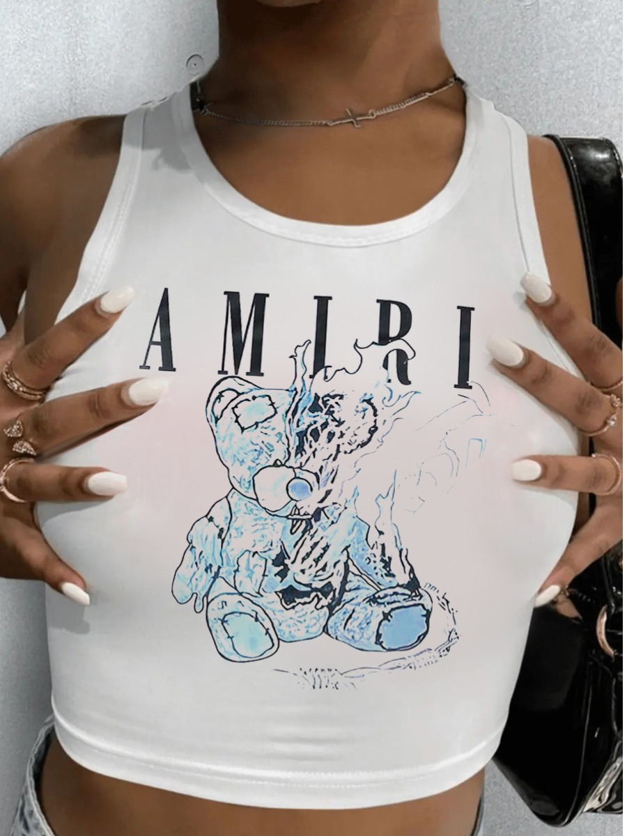 LW Cartoon Letter Print Camisole