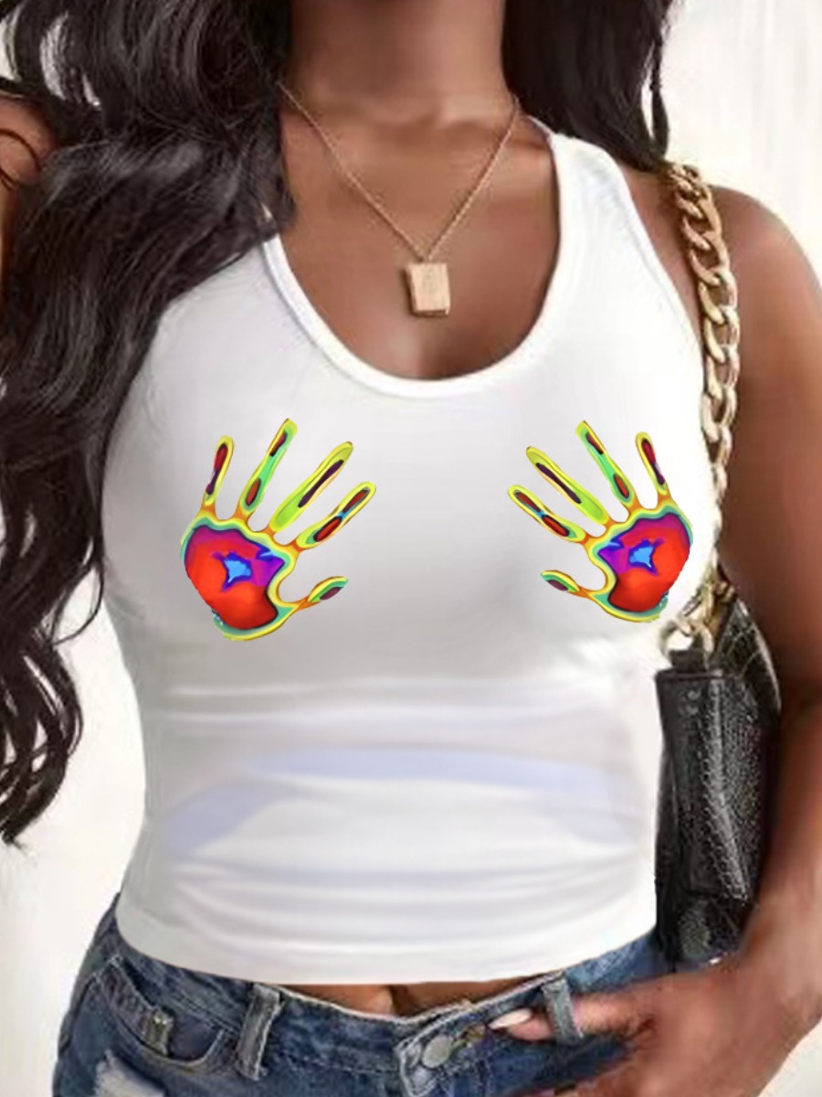 LW Palm Print Skinny Camisole
