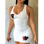 LW Plus Size Heart Print Bodycon Cami Dress