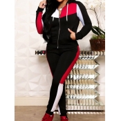 LW Patchwork Tracksuit Pants Set