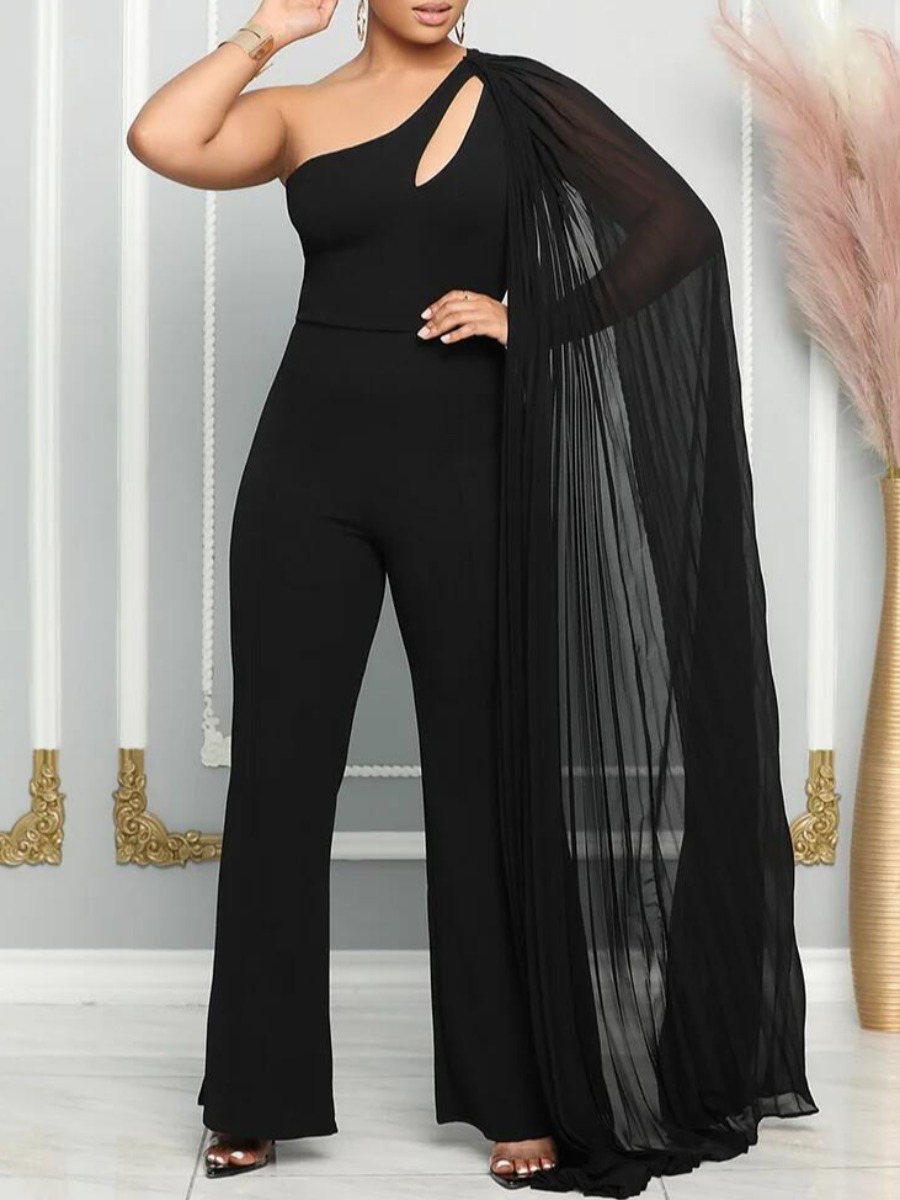 LW Plus Size Backless Pierced Solid Color Regular 
