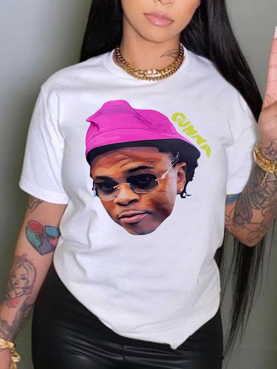 LW Figure Letter Print T-shirt