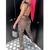 LW SXY Star Decor See Through Backless Skinny Pant