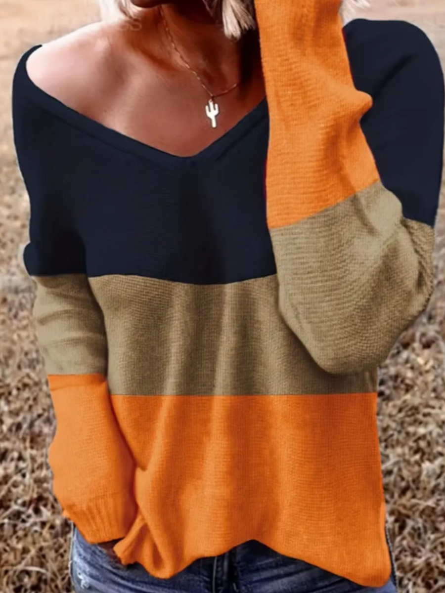 LW None Striped Multicolor Mstn Sweater