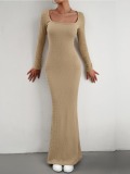 LW Square Neck Bodycon Dress