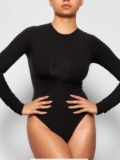 LW Round Neck Solid Color Bodysuit