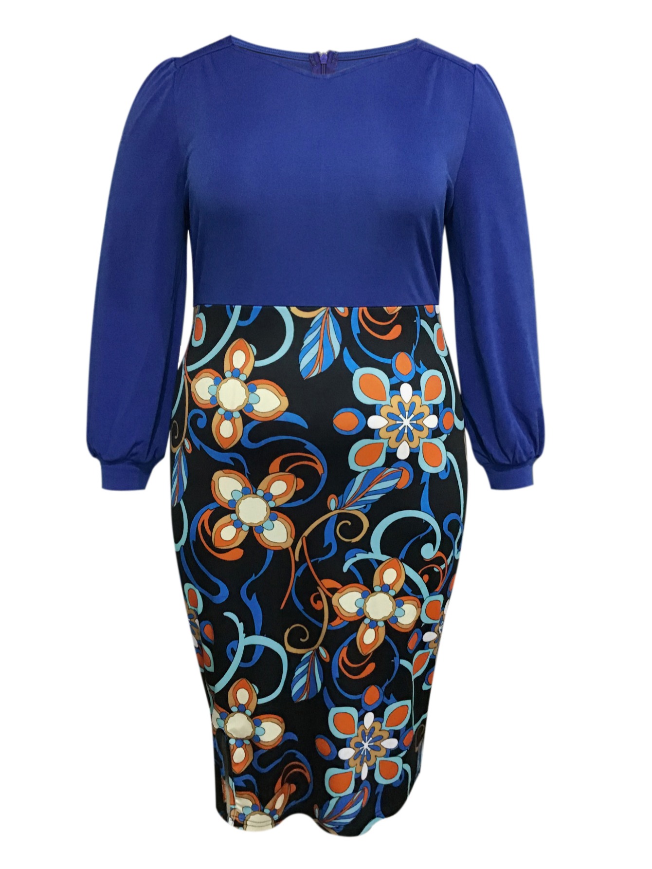 LW Plus Size Floral Print Bodycon Dress