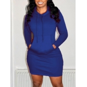 LW BASICS Plus Size Hooded Collar Kangaroo Pocket 