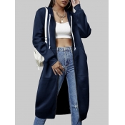 LW Plus Size Hooded Collar Loose Coat
