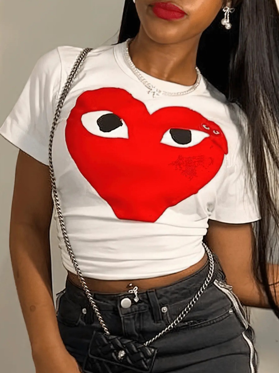 LW Eye Heart Print T-shirt