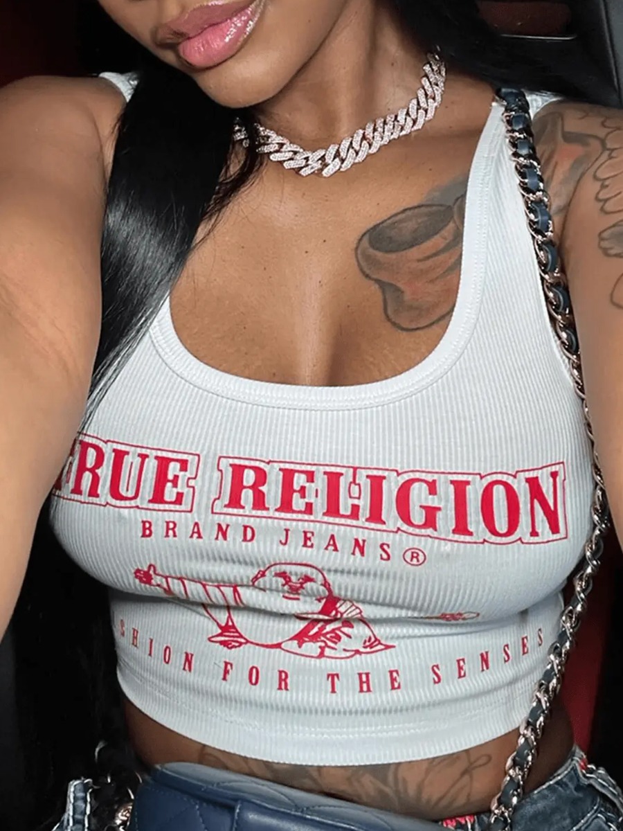LW Plus Size Figure Letter Print Camisole